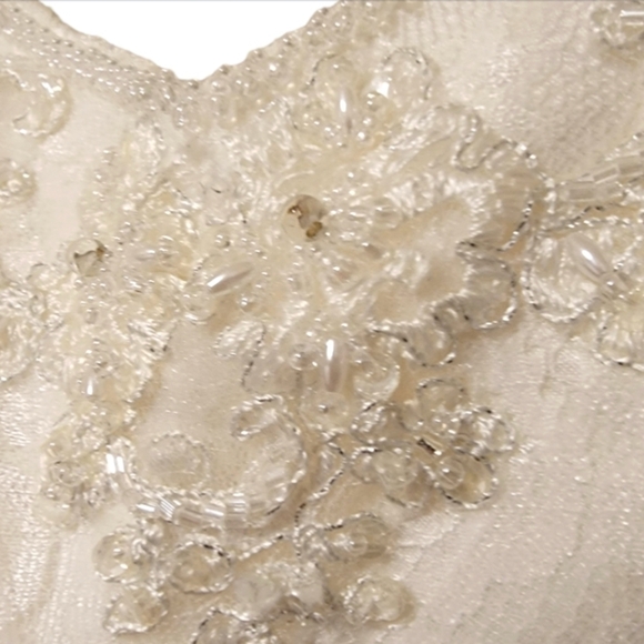 ✨Boho Beach Babe Mini: Custom David's Bridal Lace & Tulle Dream Dress ✨ … - Picture 5 of 12